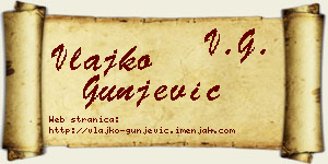 Vlajko Gunjević vizit kartica
